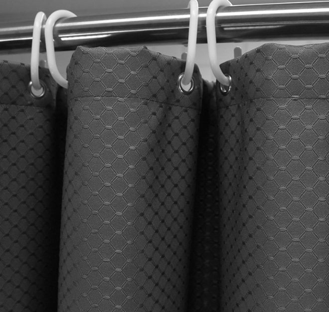 Bathroom jacquard shower curtain